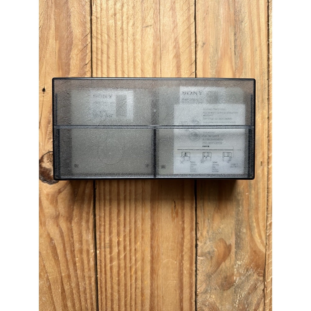Vintage‎ Sony Floppy Disk Storage Clear Gray Color With Sony Disks Included USA